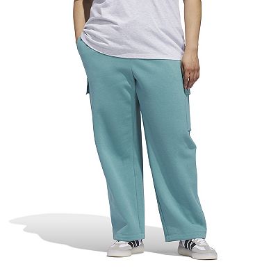 Plus Size adidas Essentials Linear Fleece Cargo Pants