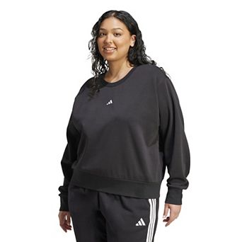 Plus Size adidas Essentials Feel Cozy Small Logo Sweatshirt
