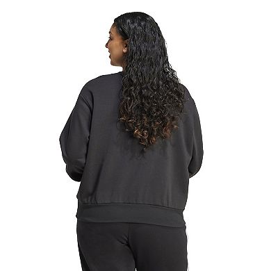 Plus Size adidas Essentials Feel Cozy Small Logo Sweatshirt