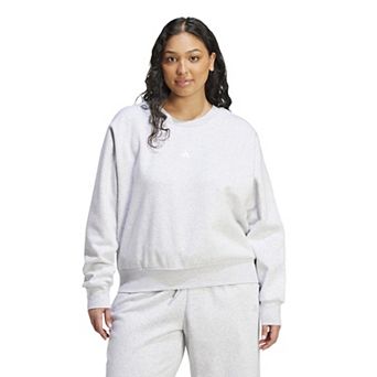 Plus Size adidas Essentials Feel Cozy Small Logo Sweatshirt