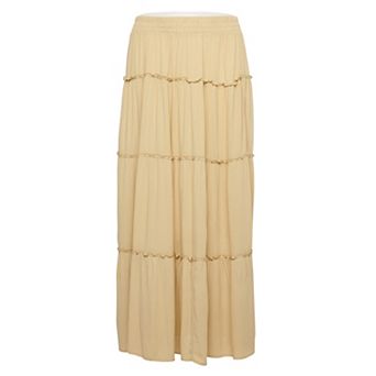 Juniors' Plus Size SO® Tiered Maxi Skirt