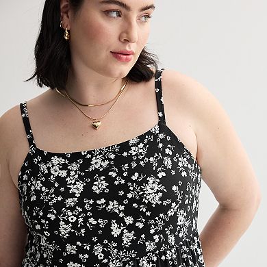 Juniors' Plus Size SO® Tiered Maxi Dress