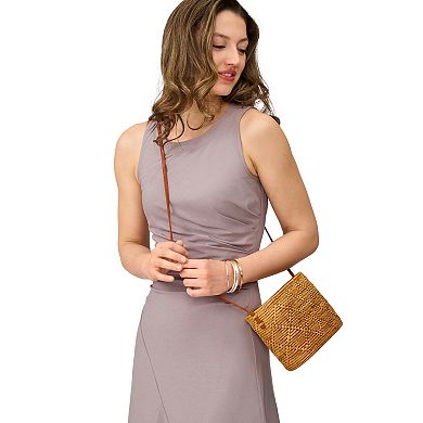 Women's Grey & Gray Side Ruched Dress