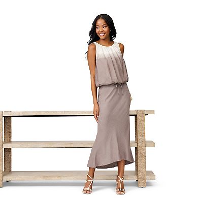 Women's Grey & Gray Bubble Hem Blouse