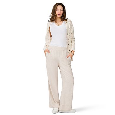 Women's Grey & Gray Cuffed Pull-On Pants
