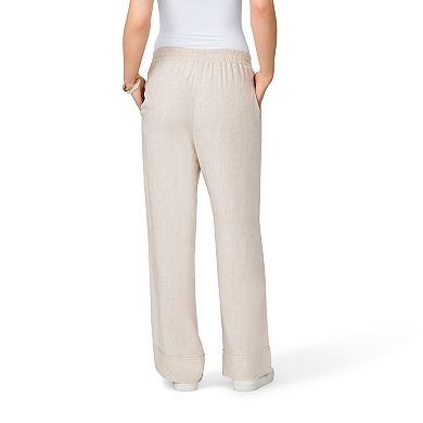 Women's Grey & Gray Cuffed Pull-On Pants