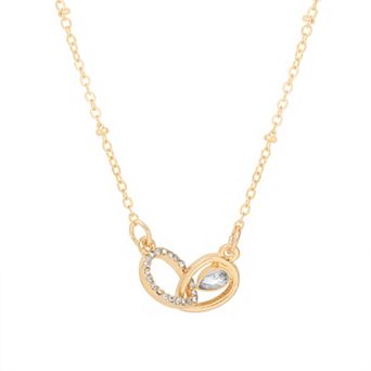 LC Lauren Conrad Gold Tone Link Pendant Necklace