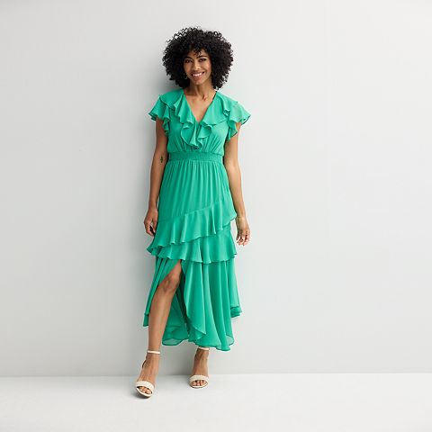 Женские платья Maison Women's Maison Tara Smocked Waist Tiered Maxi Dress