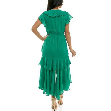 Women's Maison Tara Smocked Waist Tiered Maxi Dress