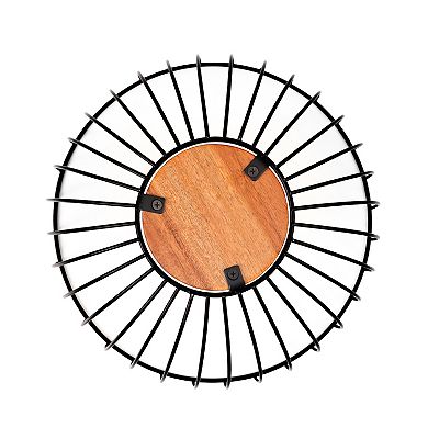 Mingle & Co. Wood and Wire Serve Bowl