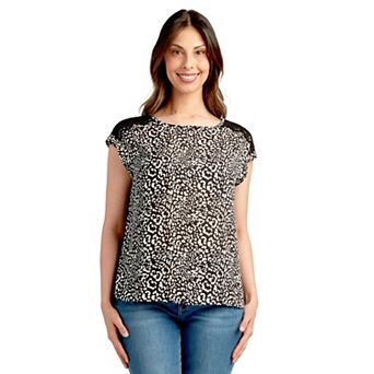 Women's Apt. 9® Dolman Sleeve Lace Shoulder Top