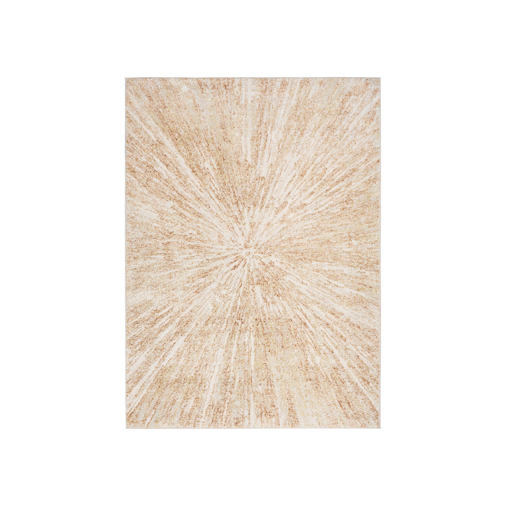 Nourison Ambiance Modern Plush Area Rug, Ivory Gold