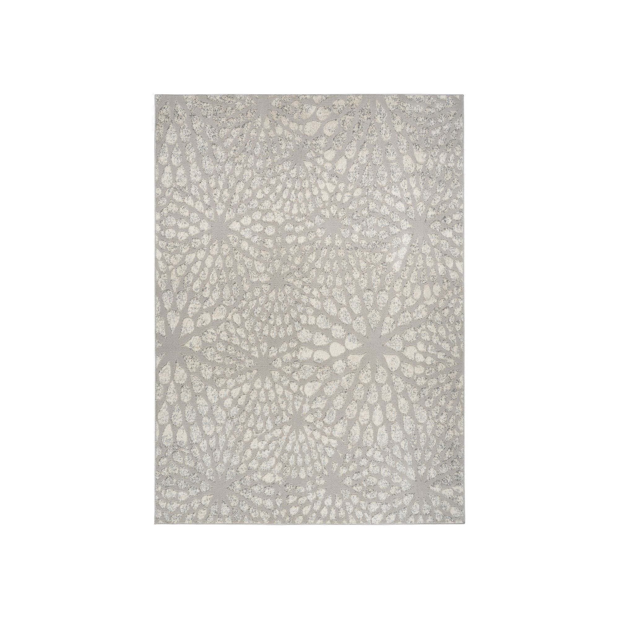 Nourison Ambiance Modern Burst Area Rug, Gray Silver