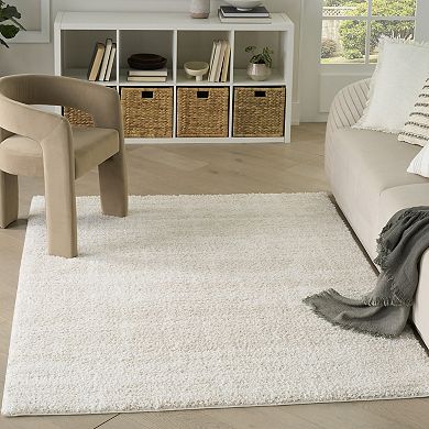 Nourison Modern Shag Abstract Area Rug