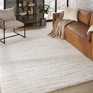 Nourison Modern Shag Stripes Area Rug