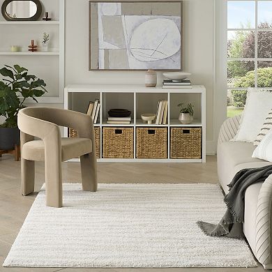 Nourison Modern Shag Stripes Area Rug
