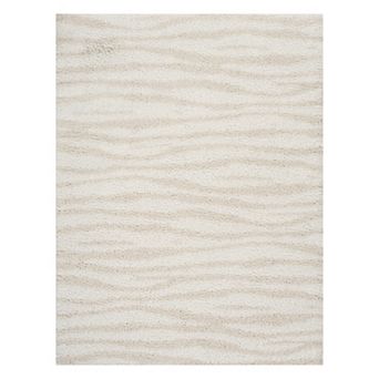 Nourison Modern Shag Stripes Area Rug