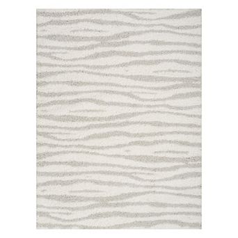 Nourison Modern Shag Stripes Area Rug