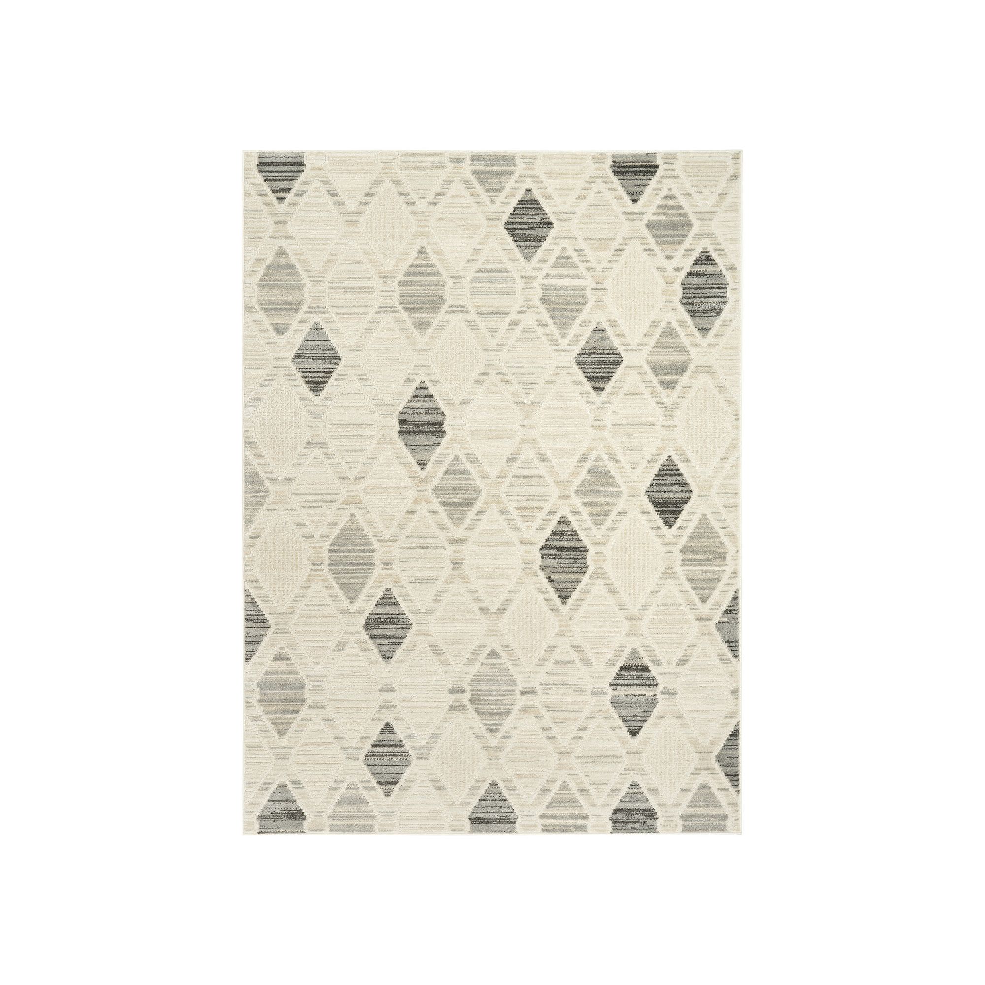 Nourison Serenity Home Geometric Area Rug, Beige Gray