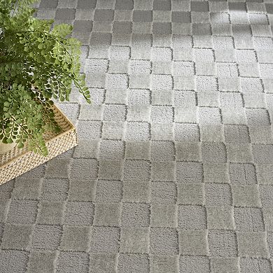 Nourison Serenity Home Checkered Area Rug
