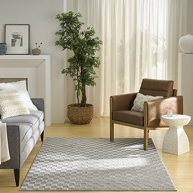 Nourison Serenity Home Checkered Area Rug