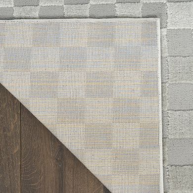 Nourison Serenity Home Checkered Area Rug