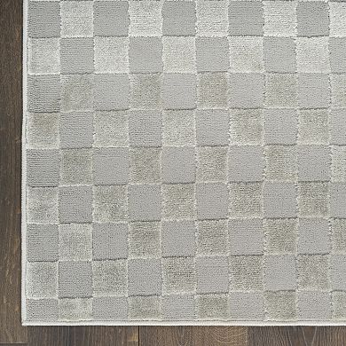 Nourison Serenity Home Checkered Area Rug