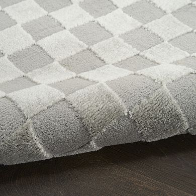 Nourison Serenity Home Checkered Area Rug