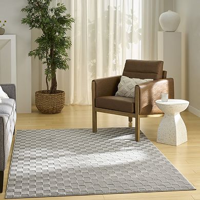 Nourison Serenity Home Checkered Area Rug