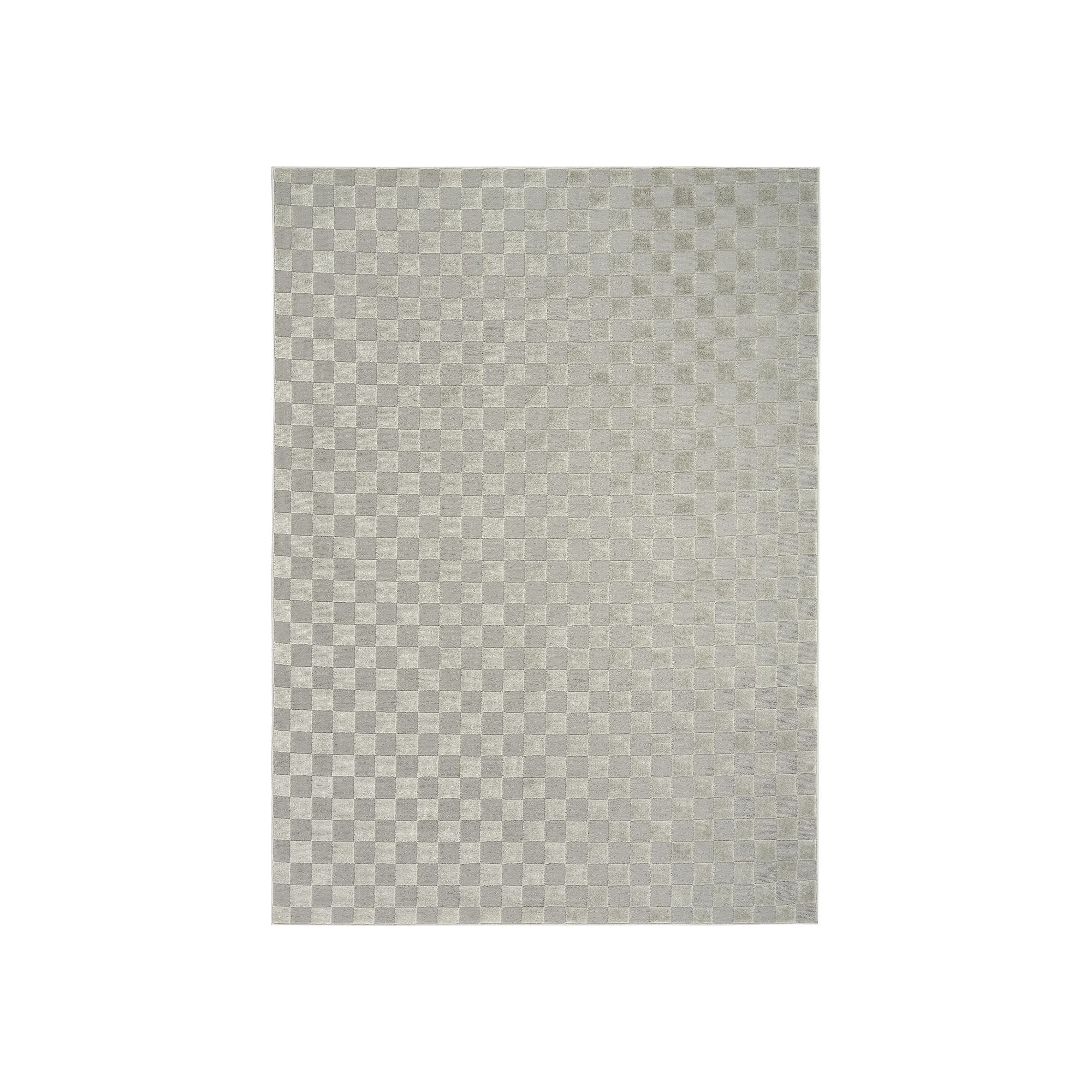 Nourison Serenity Home Checkered Area Rug, Gray