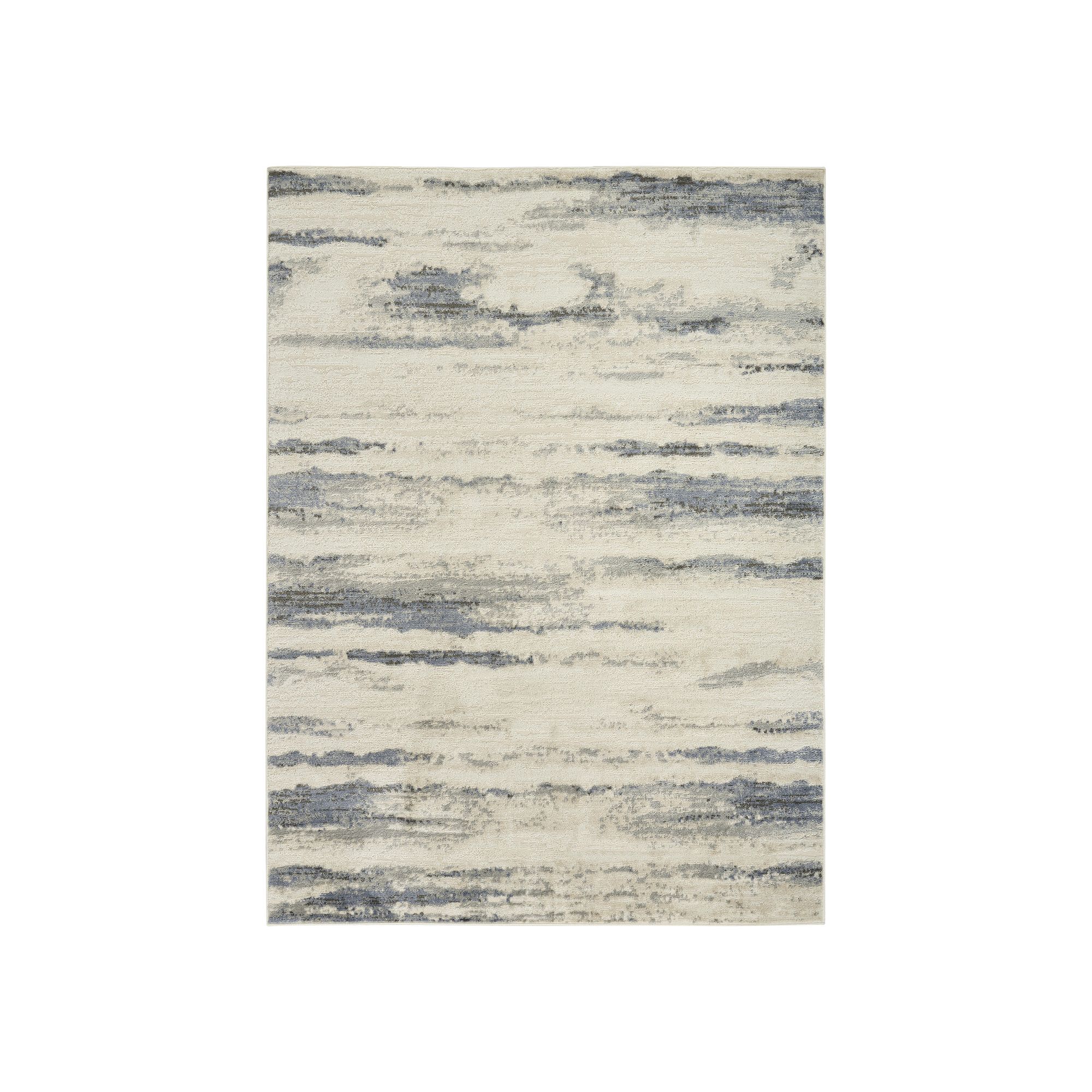 Nourison Serenity Home Abstract Area Rug, Blue Teamcolor