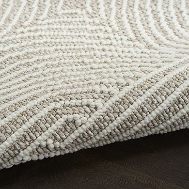 Nourison Textured Home Modern Geometric Area Rug
