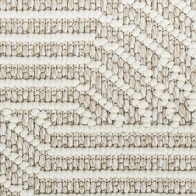 Nourison Textured Home Modern Geometric Area Rug