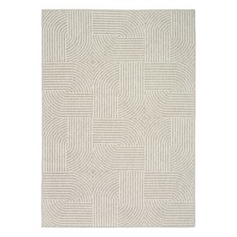 Nourison Textured Home Modern Geometric Area Rug