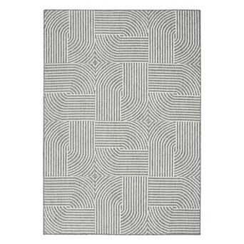 Nourison Textured Home Modern Geometric Area Rug