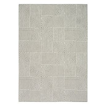 Nourison Textured Home Modern Geometric Area Rug