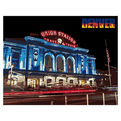 Artwille Paint By Number Kit Denver Union Station