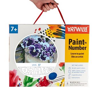 Artwille Paint By Number Kit Pansies
