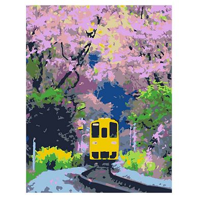 Artwille Paint By Number Kit Bright Train
