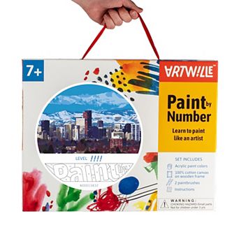 Artwille Paint By Number Kit Denver Skyline