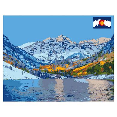 Artwille Paint By Number Kit Lake In Colorado
