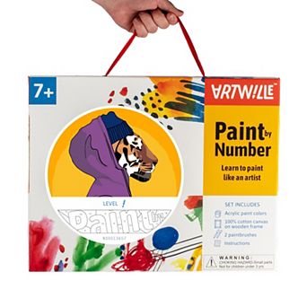Artwille Paint By Number Kit Bright Tiger