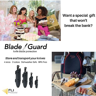 Blade Guard 4" Knife Protector for Safe Storage, Travel & Drawer Edge Protection Dishwasher Safe