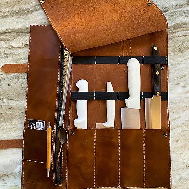 Blade Guard Leather Chef’s Knife Roll