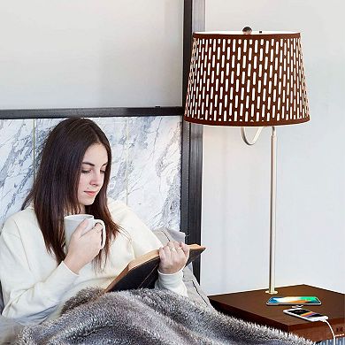 Madison Led Table And Lamp Combo Bundle With Wireless Charging