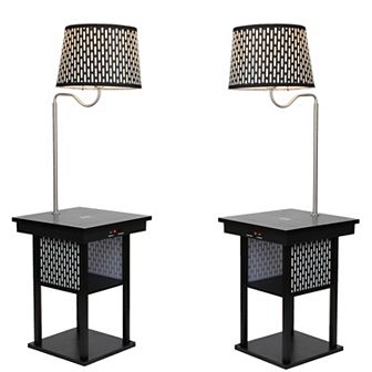 Madison Led Table And Lamp Combo Bundle With Wireless Charging