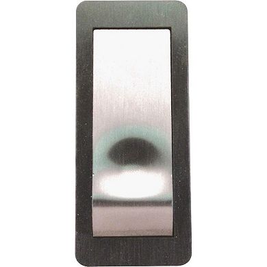 IQ America Wireless Doorbell Pushbutton Replacement Contemp Style Non-lighted Satin Nickel