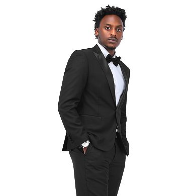 Men's 3 pc Tuxedo Suit Fashion Peaked Lapel Blazer Vest Pants Set