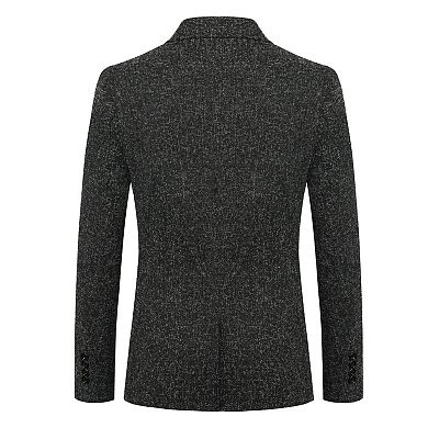 Men's Blazer Business Daily One Button Suit Jacket Slim Fit Coat