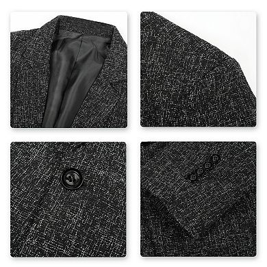 Men's Blazer Business Daily One Button Suit Jacket Slim Fit Coat